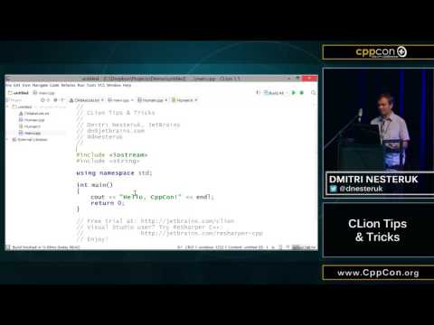 CppCon 2015: Dmitri Nesteruk "CLion Tips & Tricks"