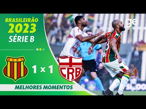 SAMPAIO CORRÊA 1 X 1 CRB | MELHORES MOMENTOS | 23ª RODADA BRASILEIRÃO SÉRIE B 2023 | ge.globo