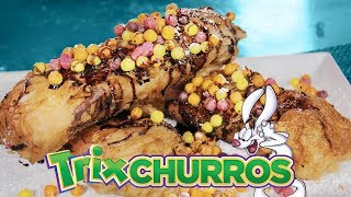 HUGE Trix Cereal-Stuffed Churros | Deep Fried Crazy