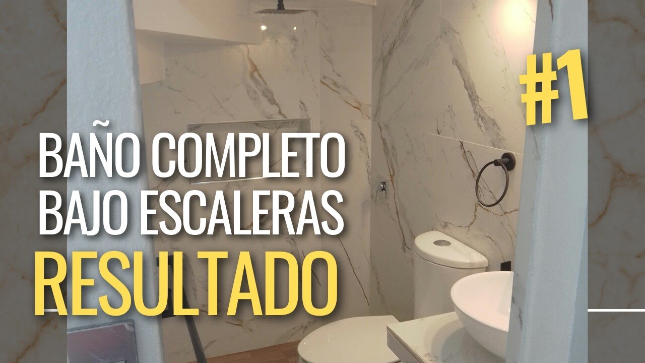 BAÑO COMPLETO BAJO ESCALERAS || PROYECTO CONSTRUCTOR