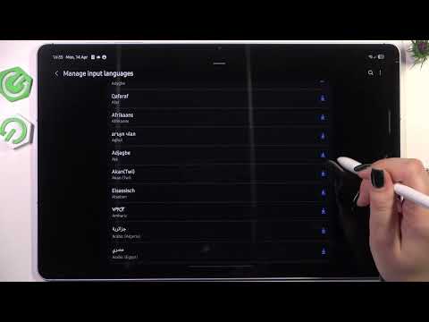 How to Change the Input Language on SAMSUNG Galaxy Tab S10 FE+ 5G