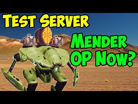War Robots Test Server [4.0] Mender Now OP? Healing Gameplay Tutorial