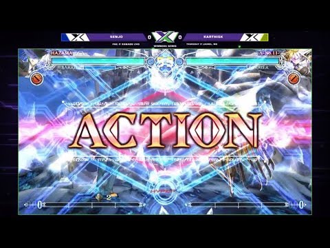 F@X 249 BB: CF - Senjo (Hazama) Vs. KarthisK (Λ-No.11-) - BlazBlue: Central Fiction Winners Semis