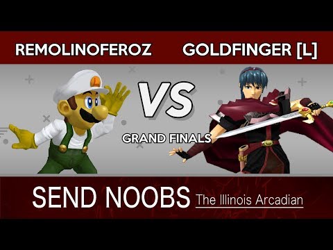 RemolinoFeroz (Luigi) vs Goldfinger (Marth) - Send Noobs Arcadian Grand Finals