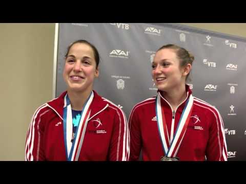 Rosie MacLennan-Samantha Sendel - Interview - 2014 world trampoline championships