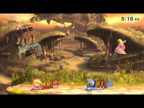 SSB4 Peach vs Metaknight