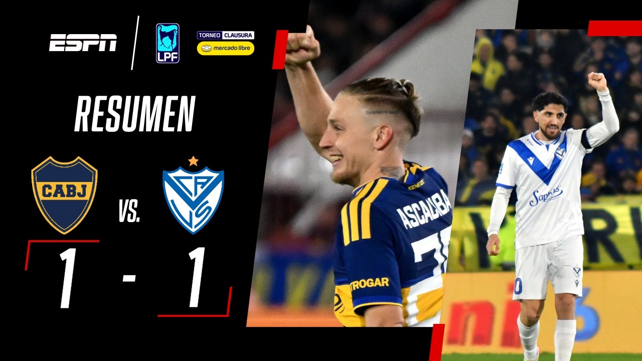VALDÉS METIÓ UN GOLAZO Y ASCACIBAR LO EMPATÓ EN EL DUCÓ | Boca 1-1 Vélez | RESUMEN