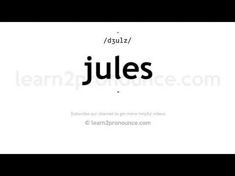 How to pronounce Jules | English pronunciation