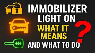 Car Won't Start? Immobilizer Light ON? What It Means and What To Do | Quick Guide