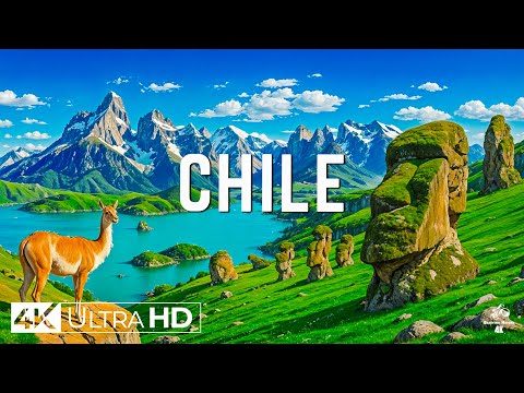 FLYING OVER CHILE (4K Video UHD) - Relaxing Piano Music With Beautiful Nature Film For Stress Relief