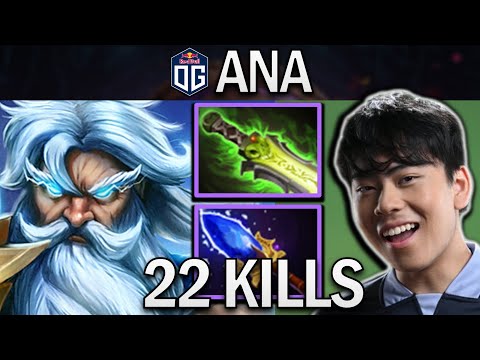 OG.ANA SMURF ZEUS WITH 22 KILLS & 1000 XPM - DOTA 2 PRO GAMEPLAY