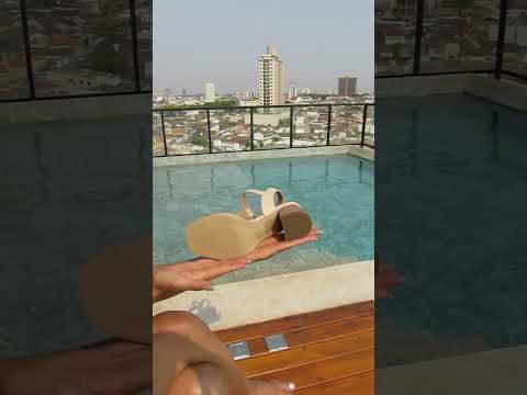 Sandália Anastácia Salto Bloco Couro Legítimo