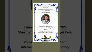 Vercella V Kydd-Patterson | Funeral Announcement #ObituariesSVG #Obituaries #SVG