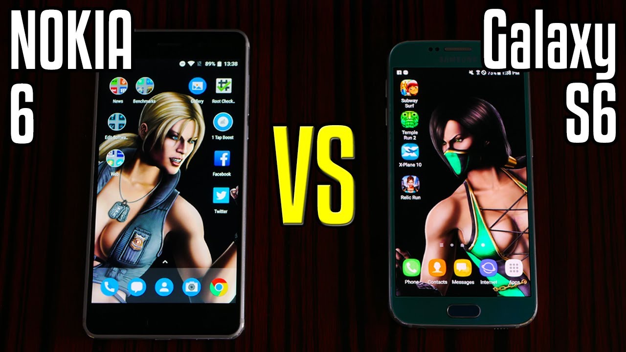 NOKIA 6 vs Samsung Galaxy S6  🚀Speed Test!🚩[4K]