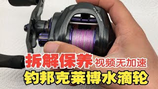 钓邦克莱博8速比版水滴轮拆解保养（拆解篇），适合新手路亚玩家观看练习，视频无加速