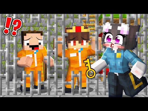 MÄDCHEN POLIZEI VERLIEBT Sich in SEMLAKI und FESSELT ihn in Minecraft Gefängnis!