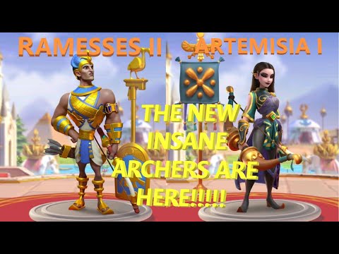 RAMESSES II AND ARTEMISIA I - NEW INSANE ARCHERS?!?! | Rise of Kingdoms