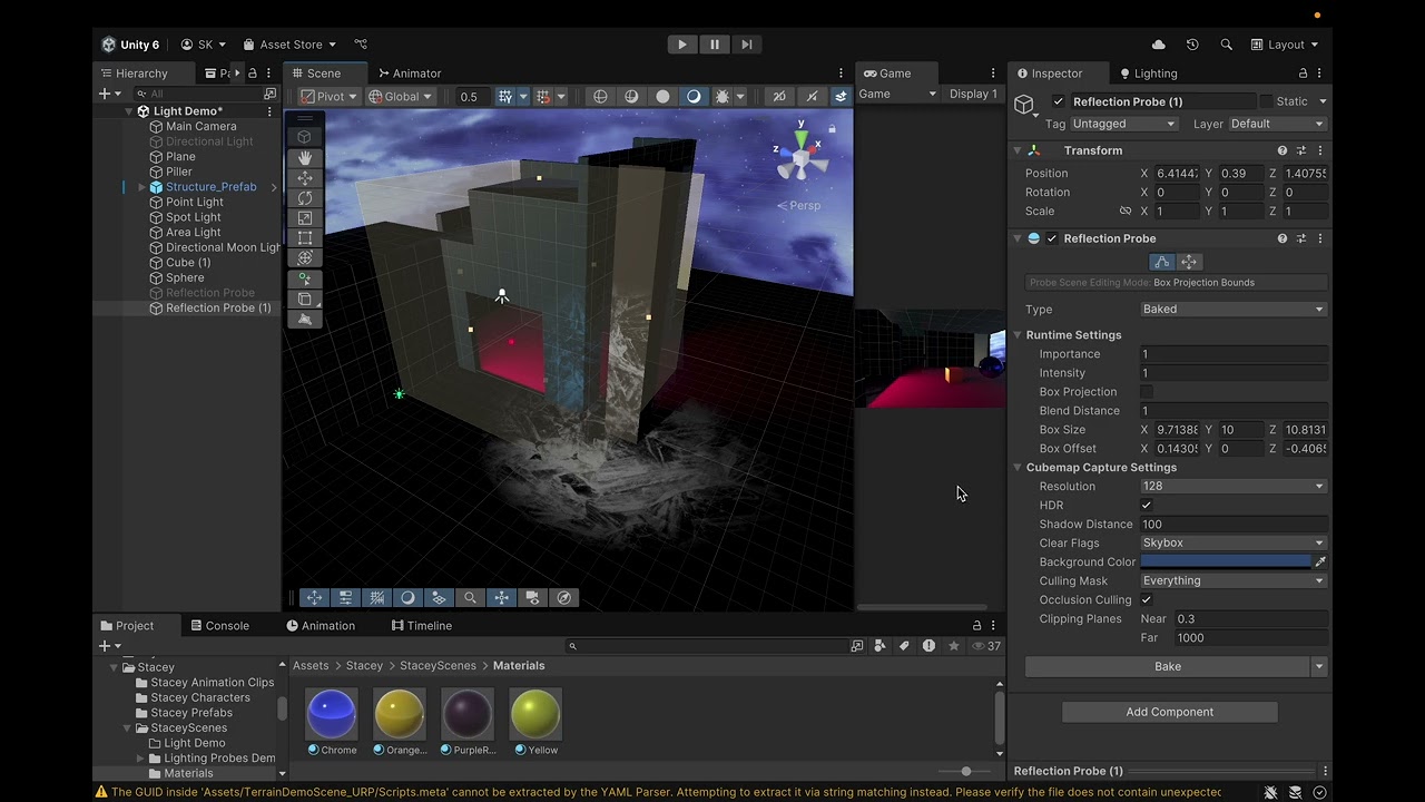 Adding Reflection Probes (Unity 6)
