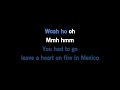 Abby Anderson - Heart On Fire In Mexico [Karaoke Version]