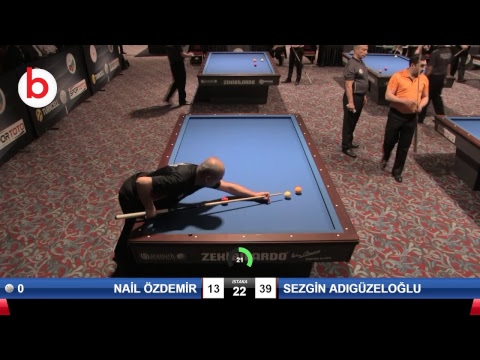 NAİL ÖZDEMİR & SEZGİN ADIGÜZELOĞLU Bilardo Maçı - 2019 TÜRKİYE KUPASI 1. ETAP ERKEKLER-4.TUR