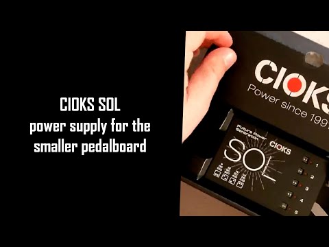 Cioks SOL power supply for the smaller pedalboard