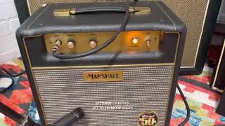 Video thumbnail for Marshall 2012 JTM1C 50th Anniversary 1w combo Serial M-2012-25-0171-1 by James Robinson-Wyatt