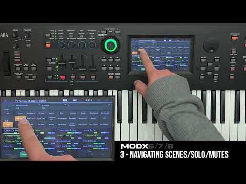 Yamaha MODX Video Tutorial - 3: Navigating Scenes/Solo/Mutes