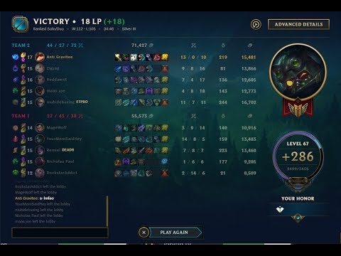 teemo top lane vs sion perfect game