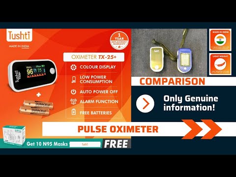 Tushti TX27 Pulse Oximeter Fingertip, Blood Oxygen Meter , Pulse with Graph Index