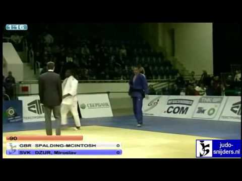 Judo 2011 European Championships U23 Tyumen: Spalding-McIntosh (GBR) - Dzur (SVK) [-90kg]