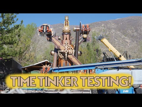 Time Tinker Test Runs! | Lagoon NEW RIDE
