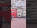 When changing the guard at Buckingham palace is interrupted