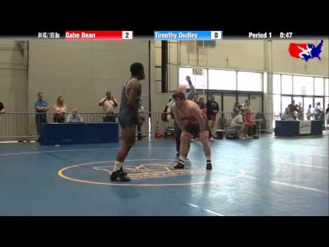 Gabe Dean vs. Timothy Dudley at 2013 Junior Nationals - FILA - FS