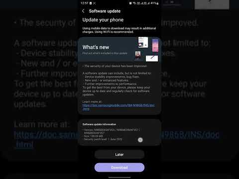 Samsung Note20ultra Another June-2022 Security Patch Update... #shorts #note20ultra #oneui4