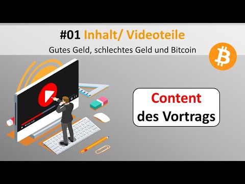 Live-Vortrag Geld/Bitcoin #01 - Inhalte des Vortrags und Auflistung aller Videoteile