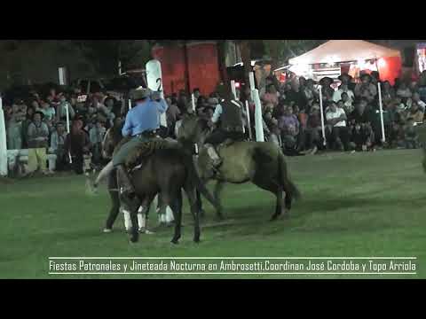 Fiestas Patronales y Jineteada Nocturna en Ambrosetti categoria Basto