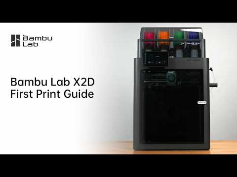 Bambu Lab X2D First Print Guide