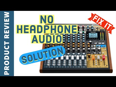 Solution to No Audio on Headphones | TASCAM Model 12