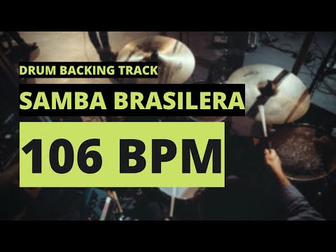 Samba Brasilera Backing Track | Drum Metronome | 106 BPM