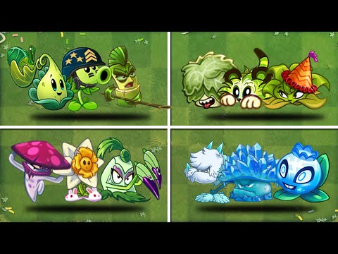 Team (Turkey pult &  Mega Gatling & Bamboo) Vs 03 super team plant - who will win? - PvZ2 Team Plant