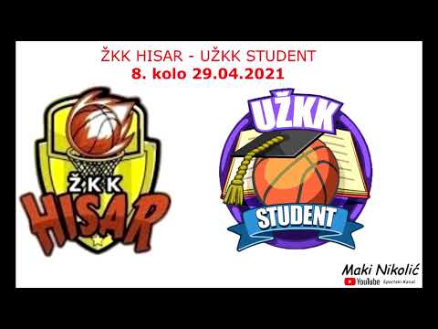 ŽKK HISAR - UŽKK STUDENT 8. KOLO 29.04.2021 UZIVO VECERAS 20:30H