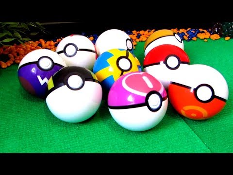Видео про покемонов. Распаковка покебола. Обзор игрушек Pokemon Go