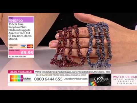 White Cultured Potato Pearls  - JewelleryMaker Late Show LIVE - 30/05/15