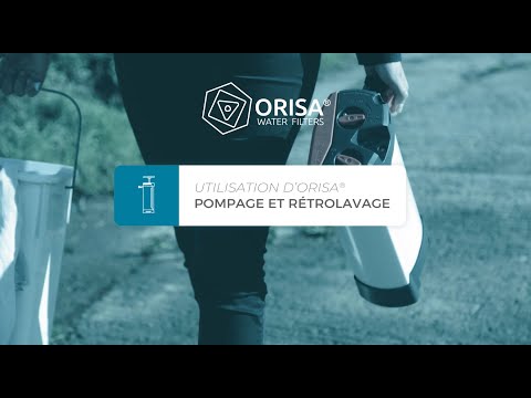 ORISA® water filter tutoriel 3 - Pompage et rétrolavage - Fonto de vivo