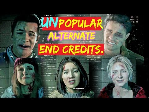 UNpopular Alternate END Credits: Police Station Statements | Until Dawn