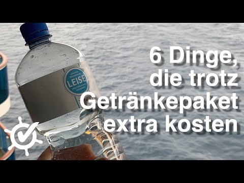 6 Dinge, die trotz AIDA-Getränkepaket extra kosten