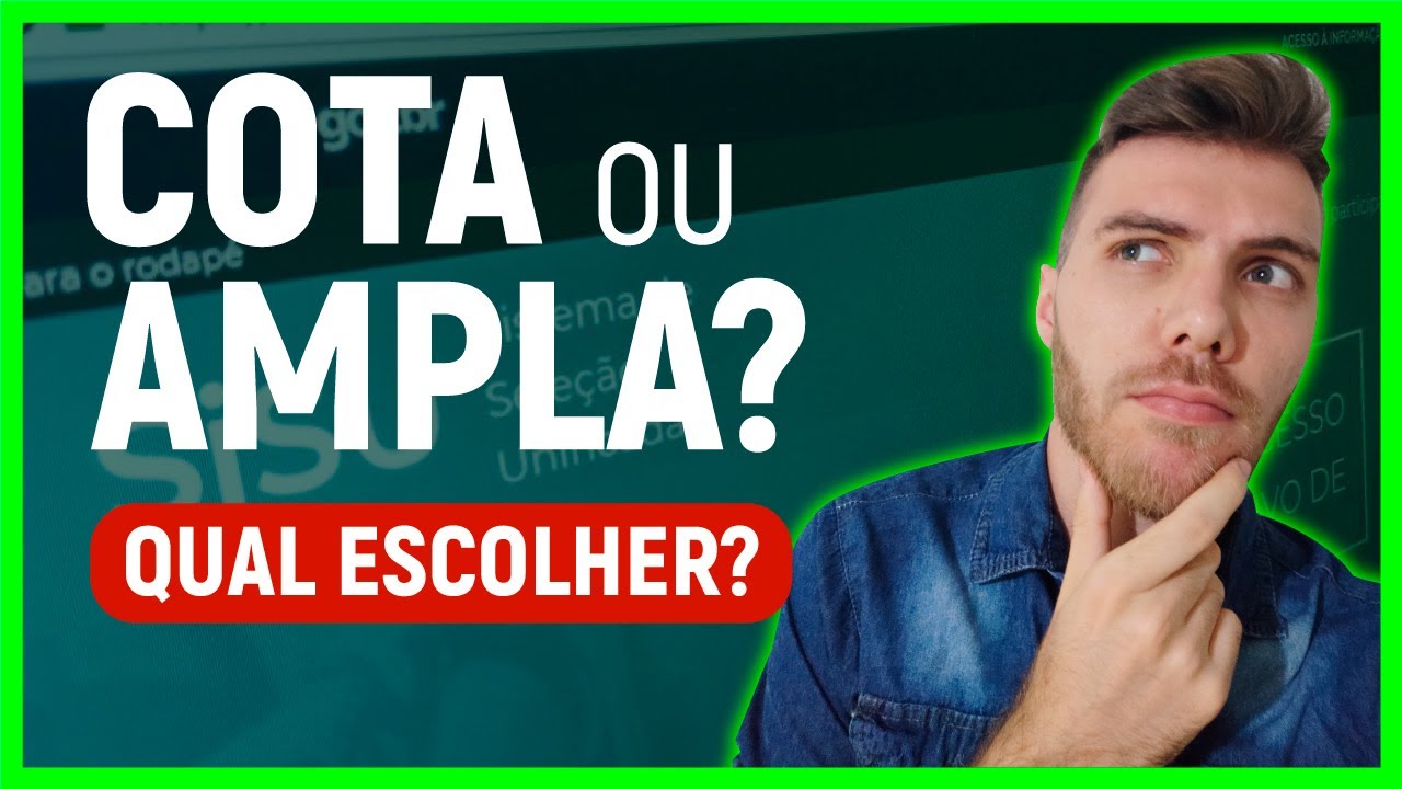 🔥COTA OU AMPLA CONCORRÊNCIA: Qual você DEVE ESCOLHER? | Cota é SEMPRE MELHOR??