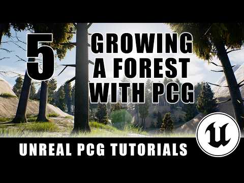 PCG를 사용하여 언리얼에서 숲을 키우는 방법 - 절차적 콘텐츠 생성(PCG) - 에피소드 5