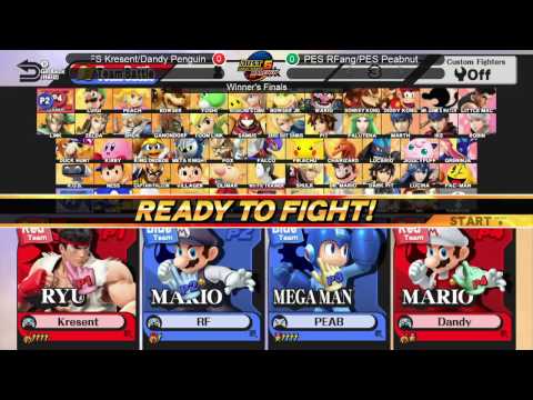 JRWI! 6 Smash 4 - FS | Kresent  & Dandy Penguin vs PES | Peabnut & PES | RFang (Winner's Finals)