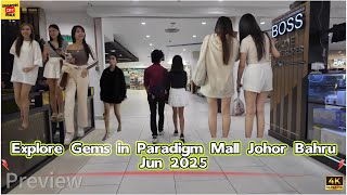 Explore gems in Paradigm mall in Johor Bahru Malaysia|4K Walking Video